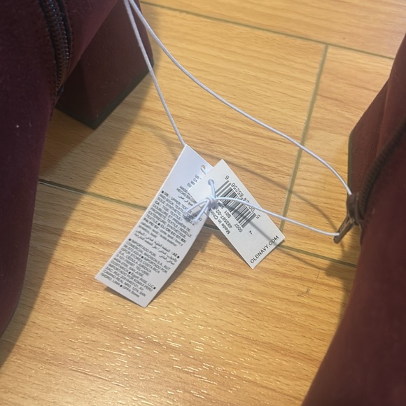 Faux Suede Square Toe Boot Size 7 - Picture 2 of 7